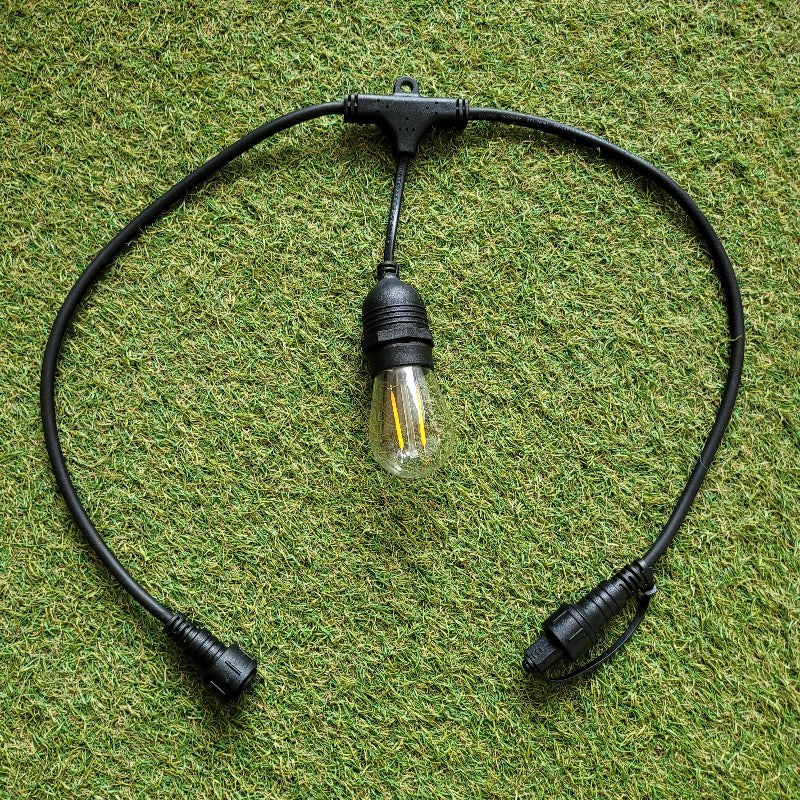 1m Elite Festoon Waterproof String Lights Single Bulb Extender
