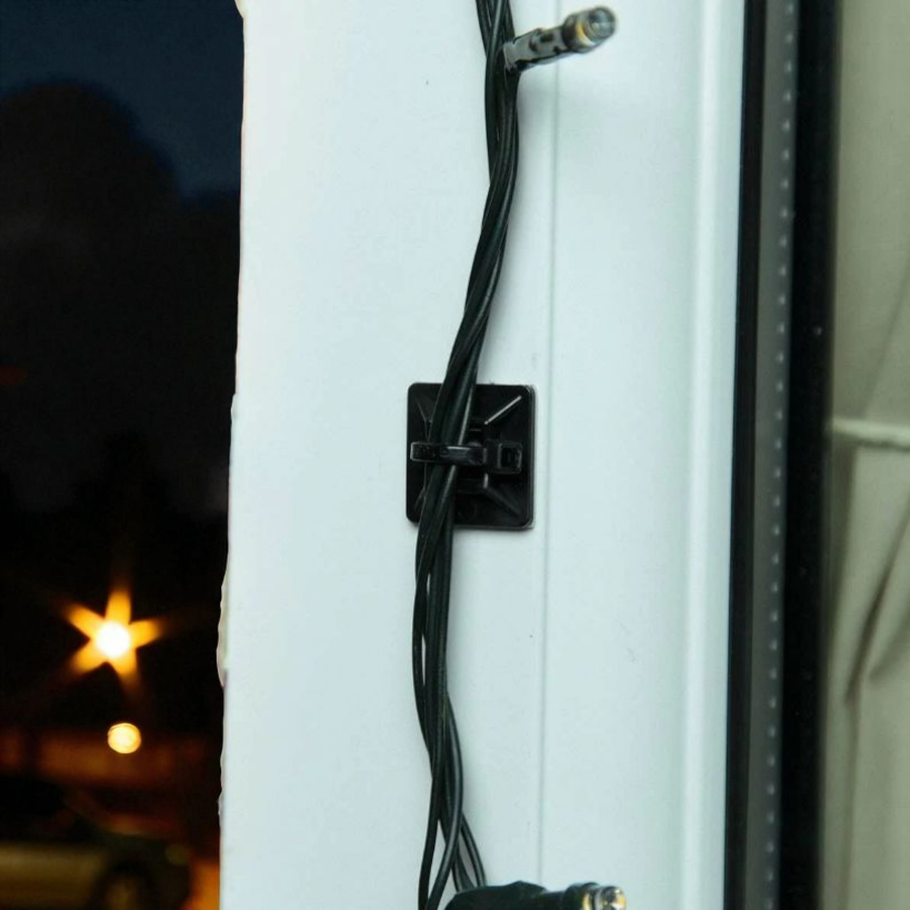 Self Adhesive Cable Tie Base Black - Pack of 10