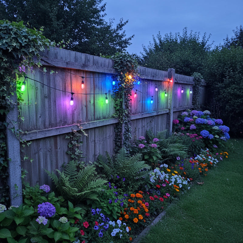 30M / 98FT Outdoor Elite Festoon Multi-Colour LED Waterproof Heavy Duty Connectable String Lights