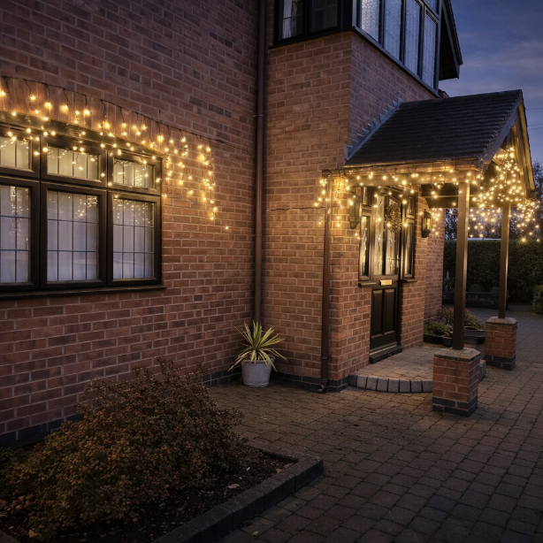 Festive Connect Icicle Outdoor LED Waterproof Warm White Lights