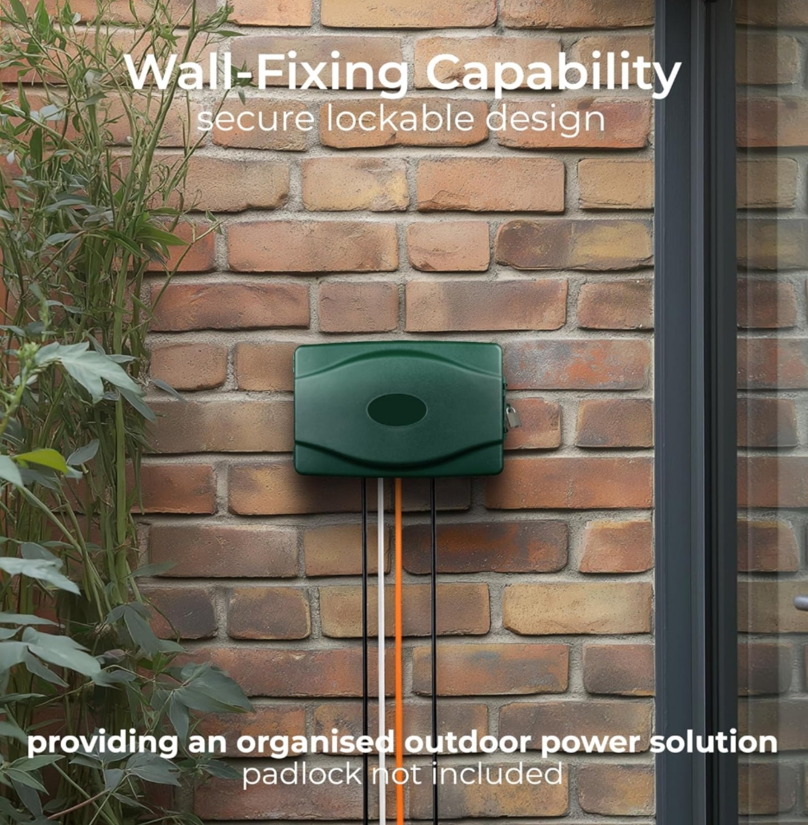 Green Weatherproof Outdoor Power Extension Box