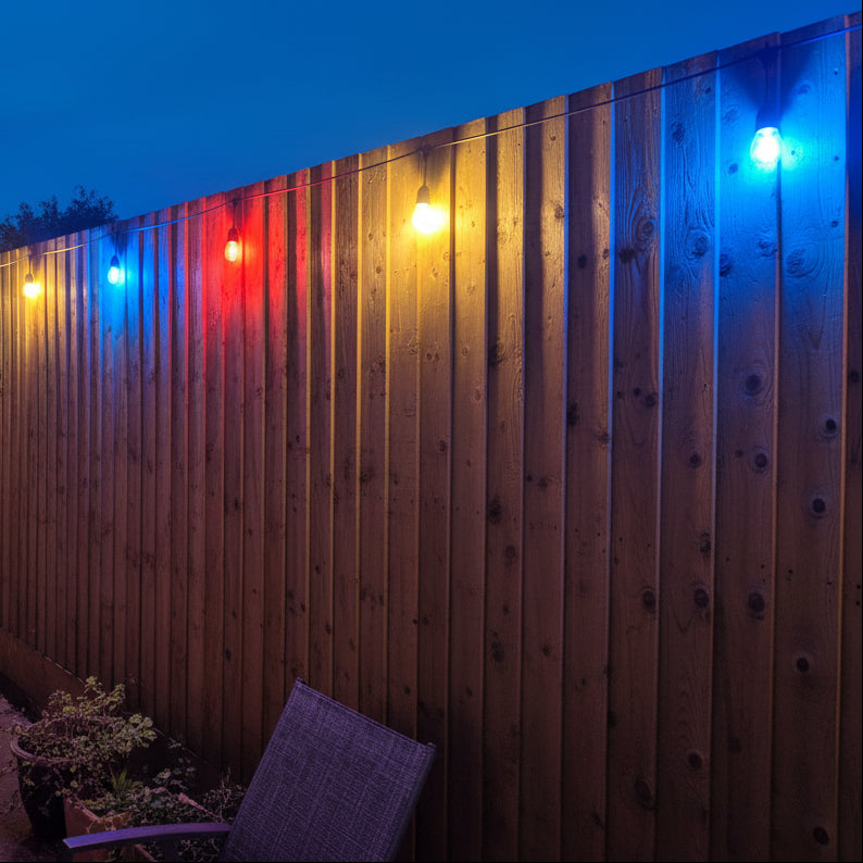 10 Pack LED Kings Coronation Red & Blue Celebration Outdoor Multi-Colour / Colour Bulbs - Lighting Legends