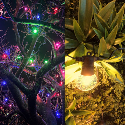 13M / 42FT Bundle Super Festoon Multi-Colour & Warm White Outdoor Connectable LED String Lights