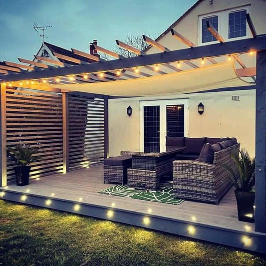 13M / 42FT "Super Festoon" Warm White Outdoor Plug-in Inter-connectable LED String Lights
