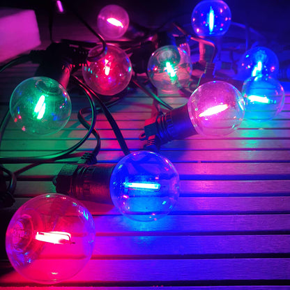 12 Pack Multi-Colour LED "Super Festoon" Shatterproof Replacement Bulbs