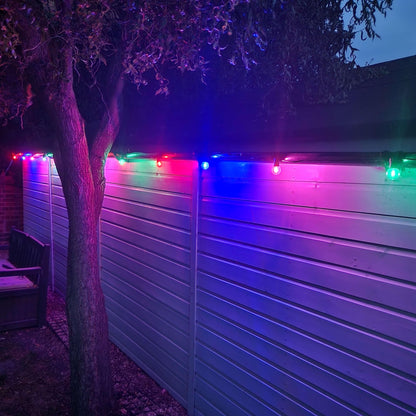 13M / 42FT "Super Festoon" Multi-Colour Festive Outdoor Plug-in Inter-connectable LED String Lights - Lighting Legends