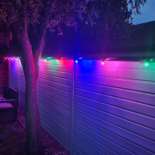 13M / 42FT "Super Festoon" Multi-Colour Festive Outdoor Plug-in Inter-connectable LED String Lights
