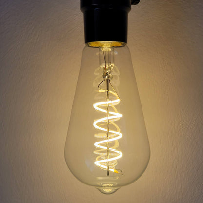 EcoTwist ST64 Spiral 4W LED Filament Single Bulb