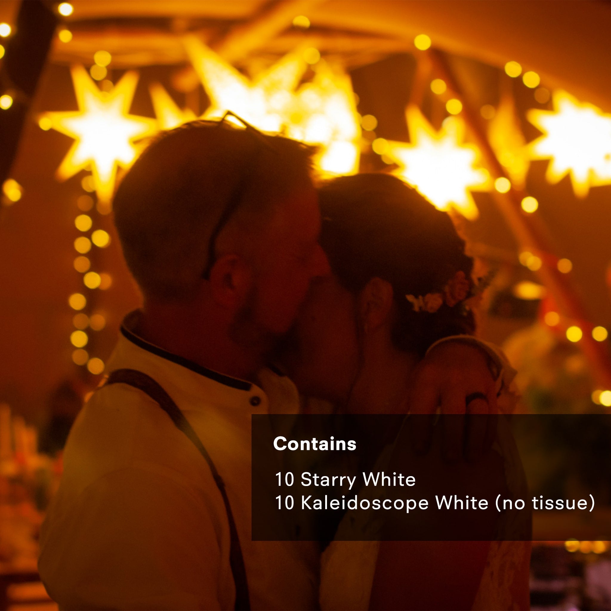 White Wedding Multi Pack 20 x 60cm Stars