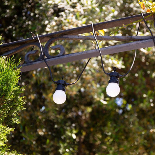 13M / 42FT 20 LED "Chalky White" Plug-in Inter-connectable Outdoor String Lights