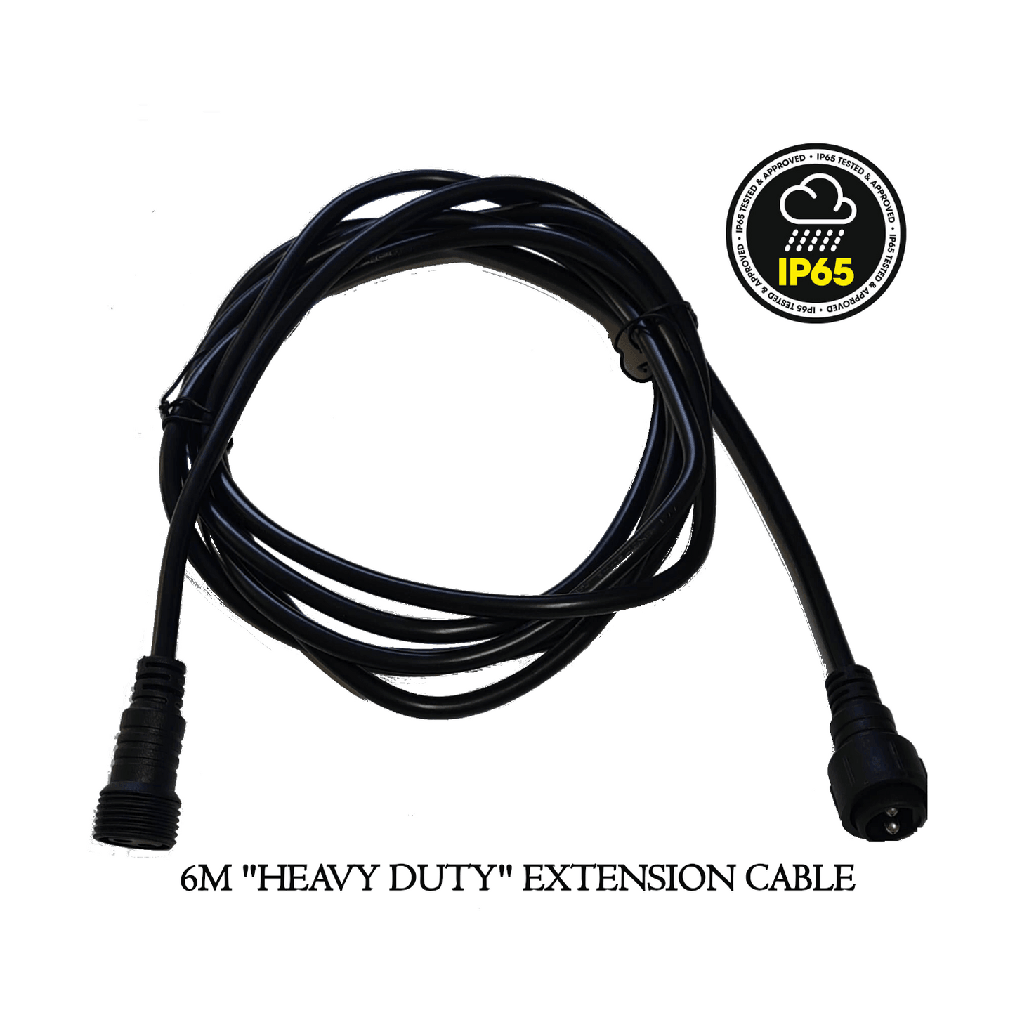 6 Metre Extension Cable For Heavy Duty Waterproof Outdoor String Lights - 6M