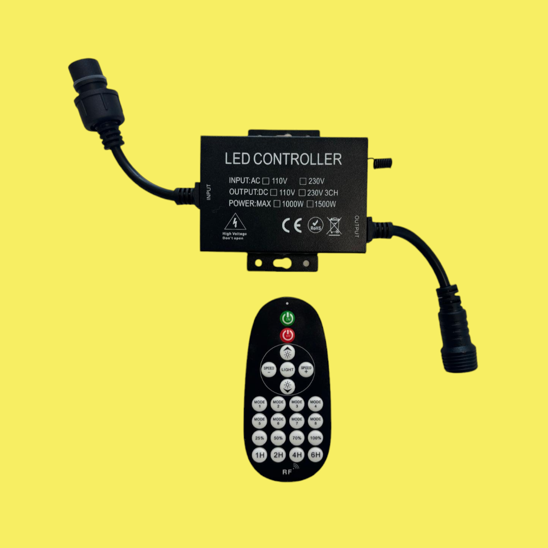 Dimmer Unit Section for Heavy Duty Waterproof String Lights Remote Control Lighting Legends