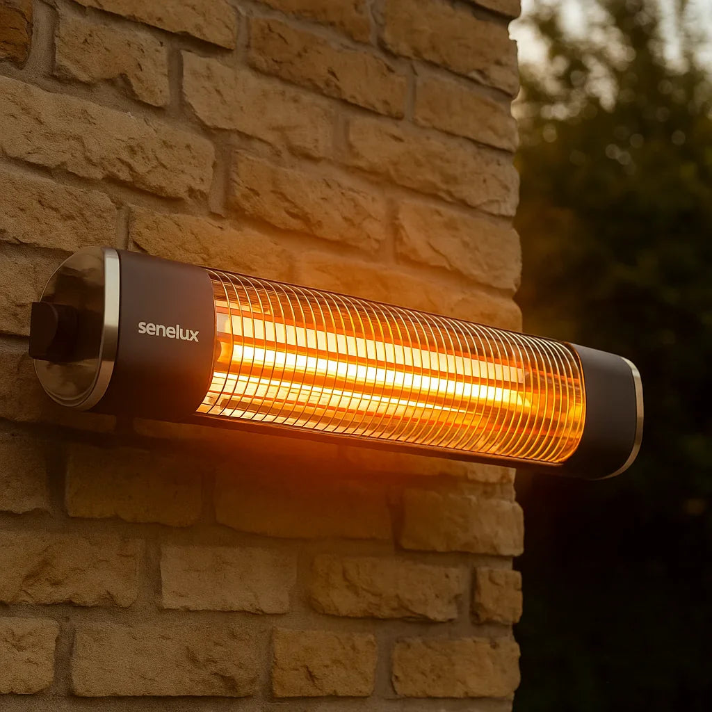 Wall Mounted 2000W Infrared Outdoor Remote Controlled Patio Heater