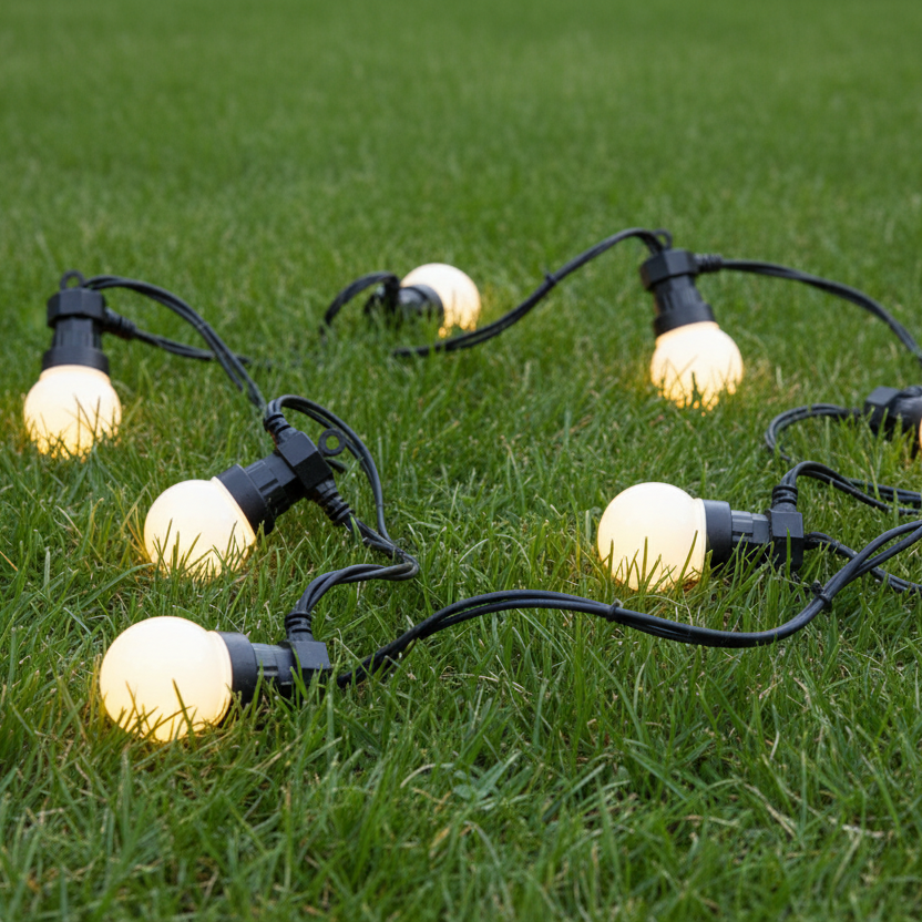 43M / 141FT Classic Festoon LED Outdoor String Lights Warm White