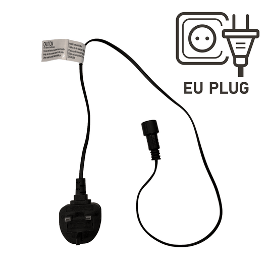 European EU Plug Section & End Cap for "Super Festoon" String Lights