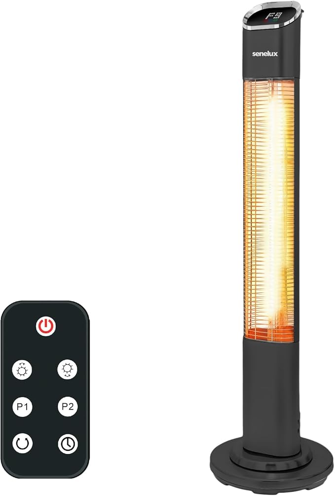 Free Standing Infrared Oscillating Remote Controlled Patio Heater