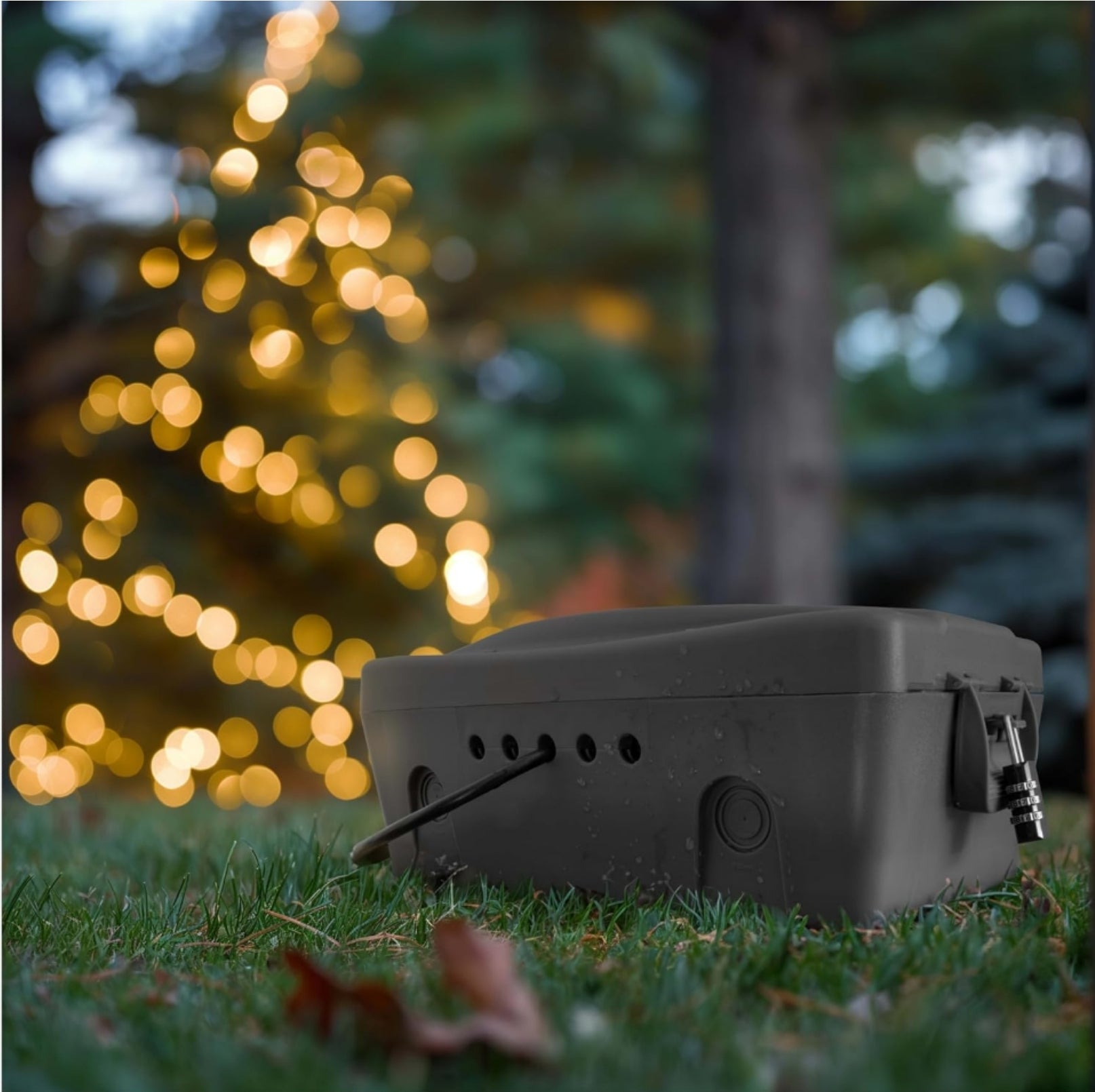 Grey Weatherproof Outdoor Power Extension Box