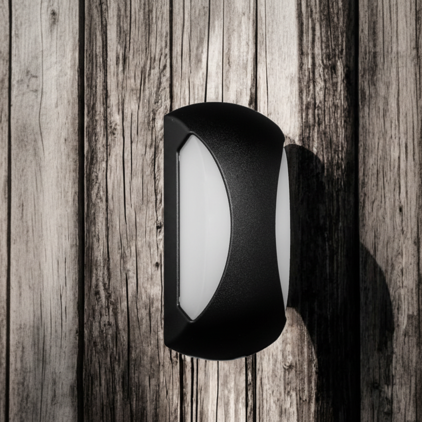 Black Outdoor Wall Security Driveway Porch Light