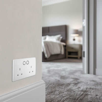 Smart WIFI Indoor Electrical Double 13A Switched Plug Socket