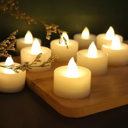 Warm White Flameless LED Tealight Candles - Lighting Legends