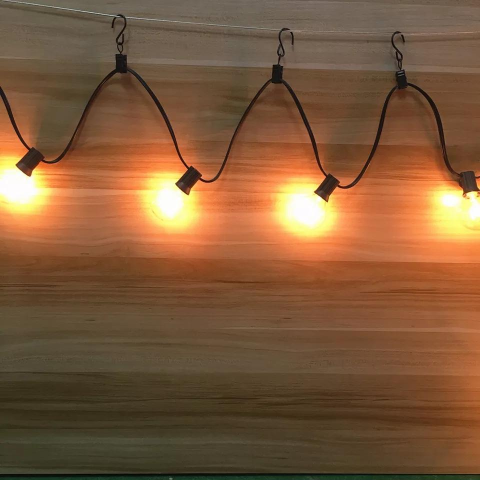 Black Stainless Steel String Light Wire/Cable Hanging Clips - Lighting Legends