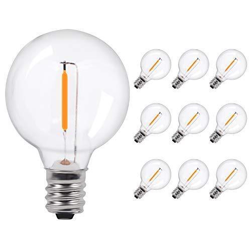 10 Pack Warm White LED "Festoon" Shatterproof Replacement Bulbs - Lighting Legends