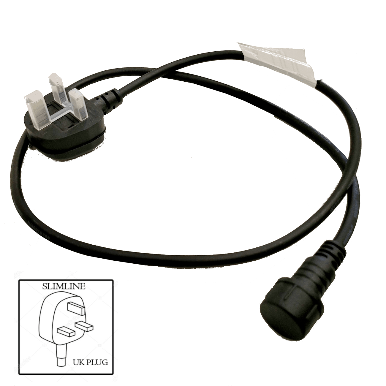 Replacement UK Plug Section & End Cap for Heavy Duty String Lights - Lighting Legends