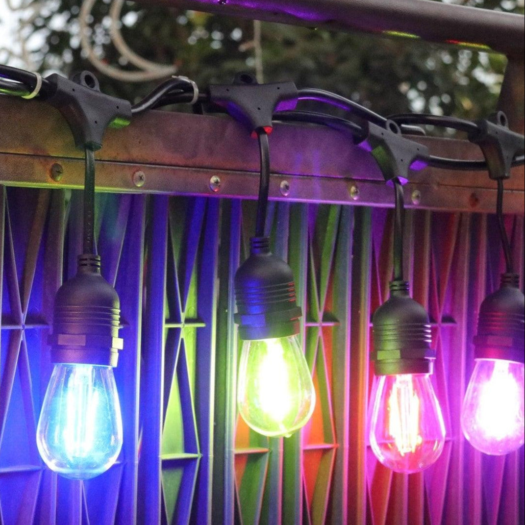 Multiple Led Bulb 15 Pack Replacement LED E27 Outdoor Multi-Colour Festive Bulbs ...