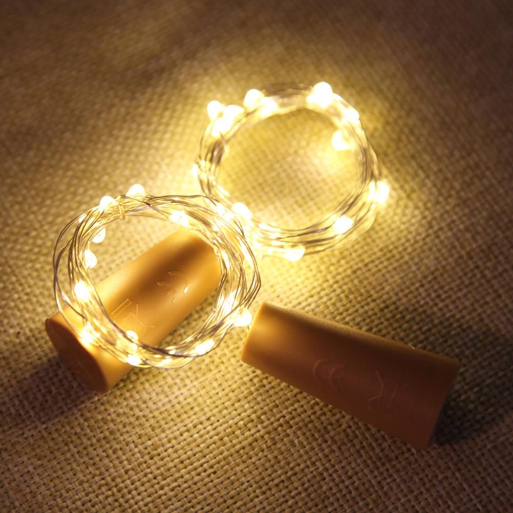 LED "Cork" Bottle String Lights - Pack of 12 - Lighting Legends