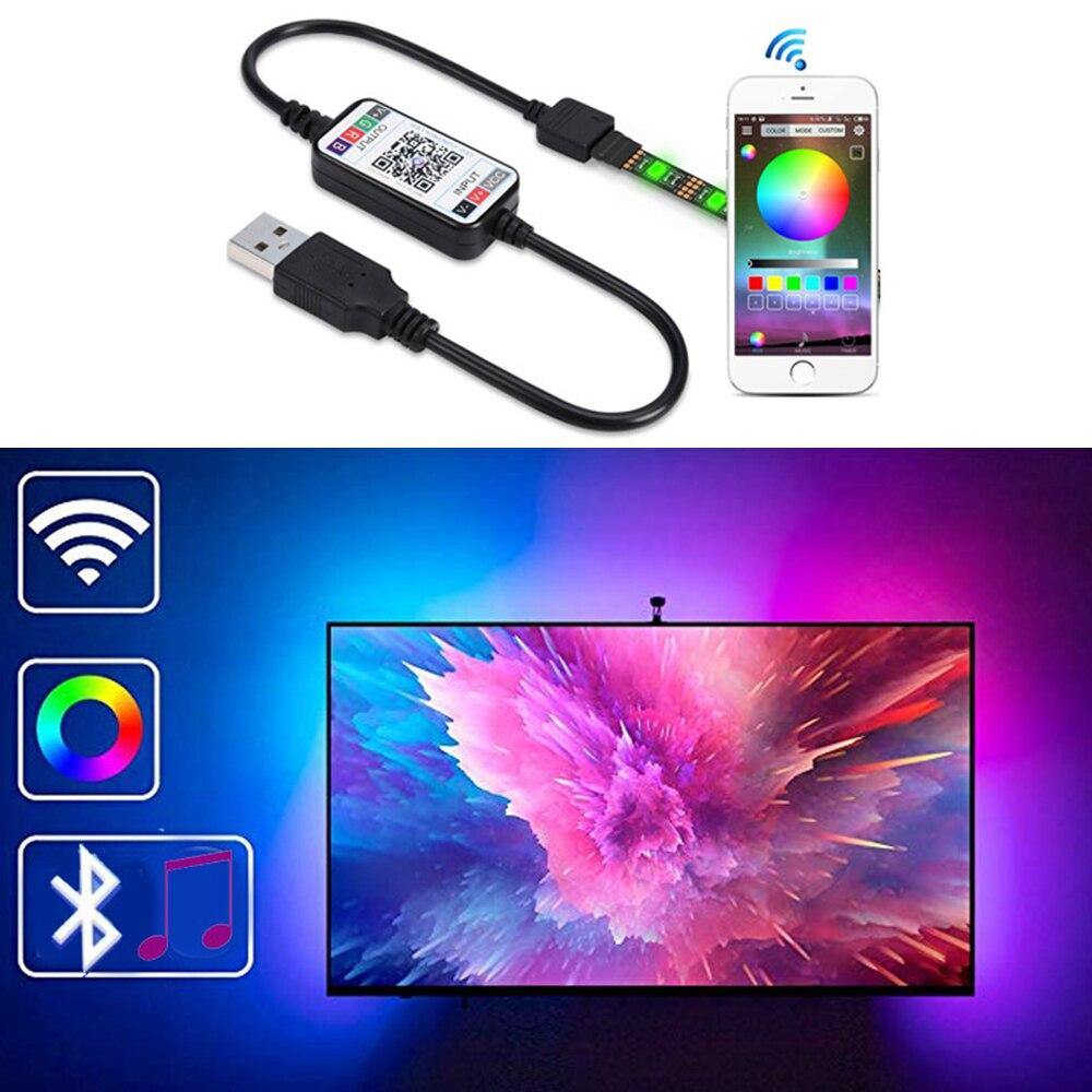 USB Multi-Colour LED TV Smart Backlight / Strip Light + WIFI Bluetooth Control - Lighting Legends