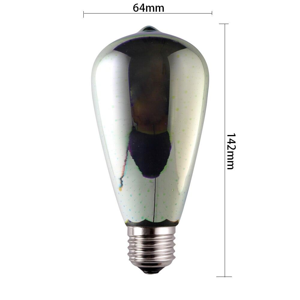 LED 3D Printed "Firework" Indoor Lamp Bulb Light E27 ST64 - Lighting Legends