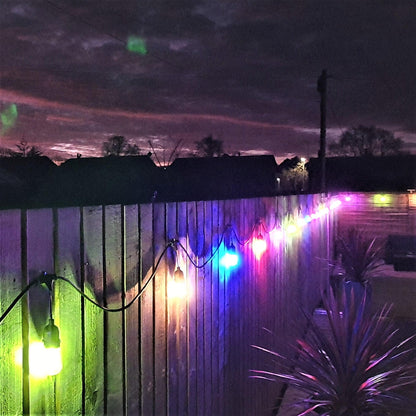 15M / 49FT Multi-Colour LED Plug-in Waterproof Heavy Duty Outdoor String Lights - Lighting Legends